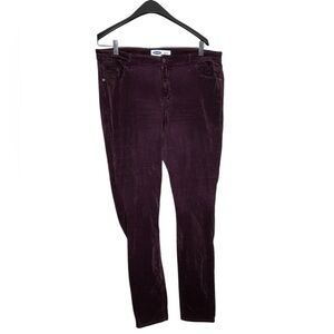 Old Navy Purple Velour Rockstar Skinny Pants Size 16 Tall